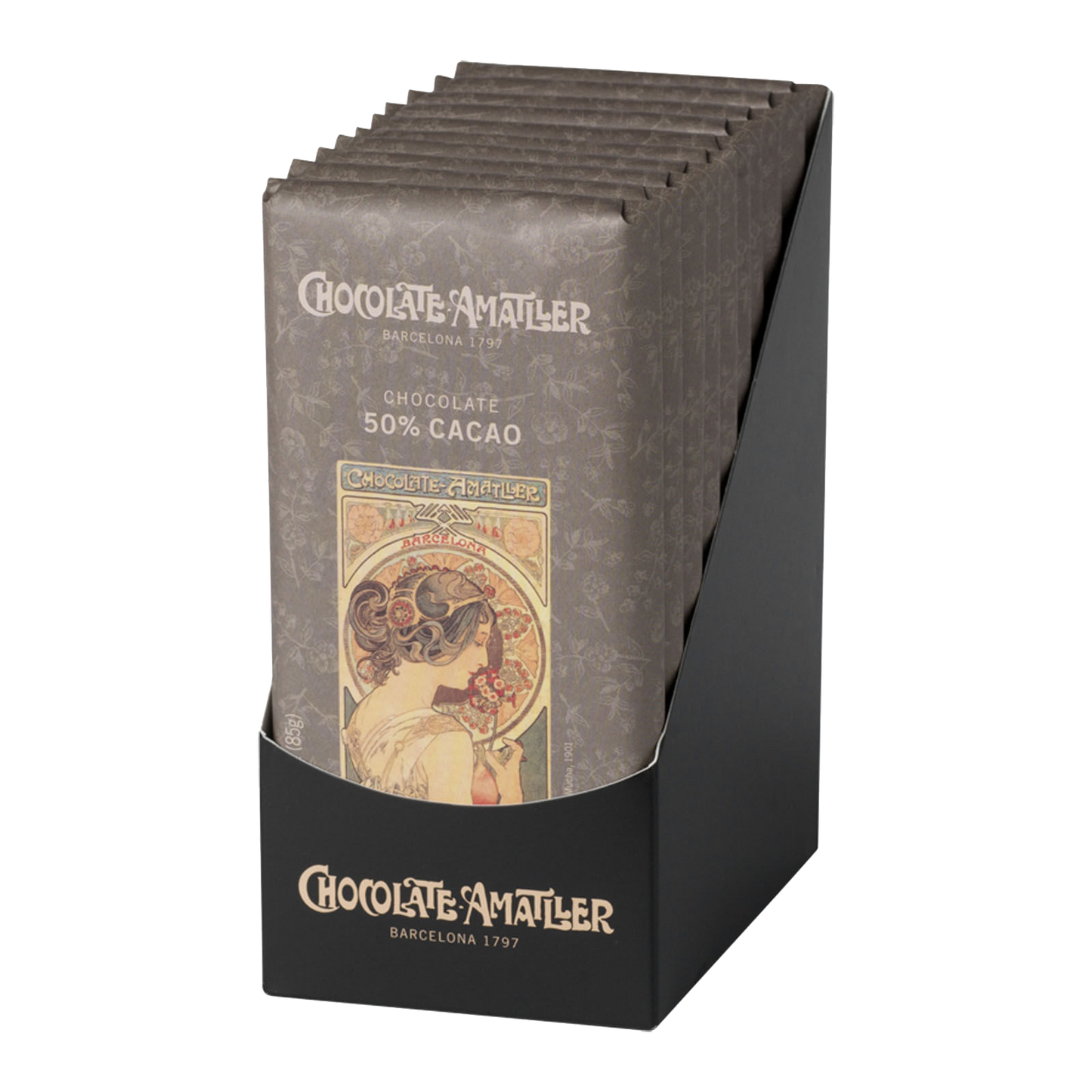 10 Amatller Kosher tablets Chocolate 50% Cacao 85g