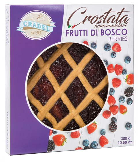 3 x 300g - Cradel Assorted Fruit Tarts; Berry, Lemon, Strawberry