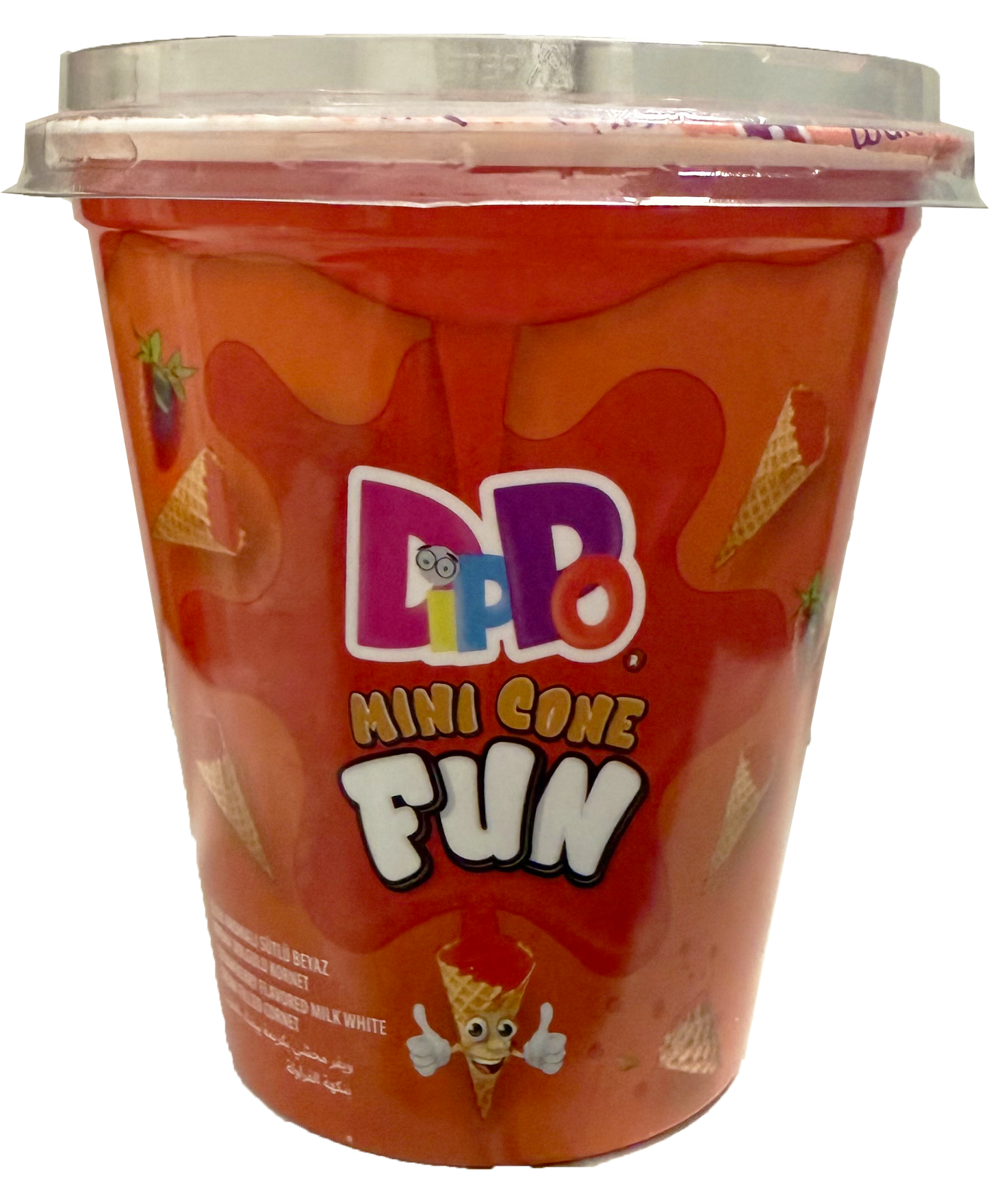 24 cups Dippo Strawberry flavored 100g