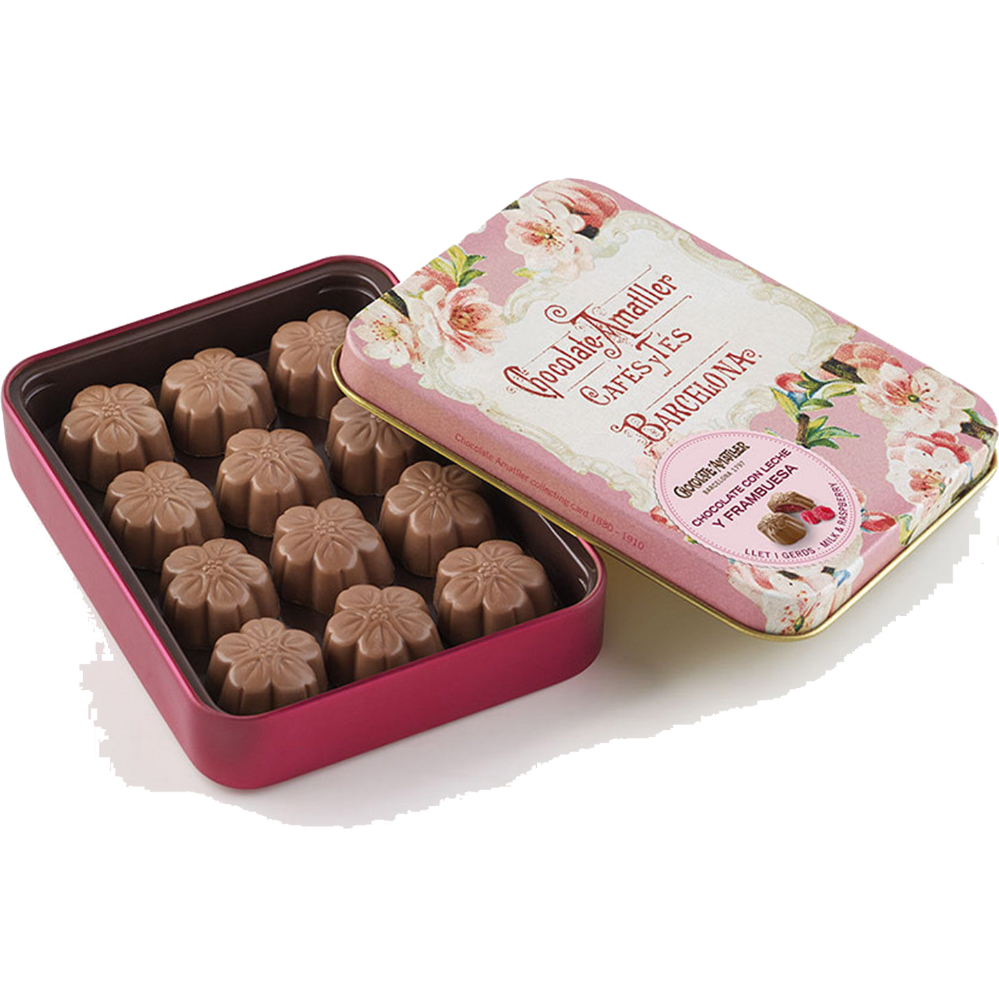 Amatller Milk Chocolate Raspberry Pralines 72g