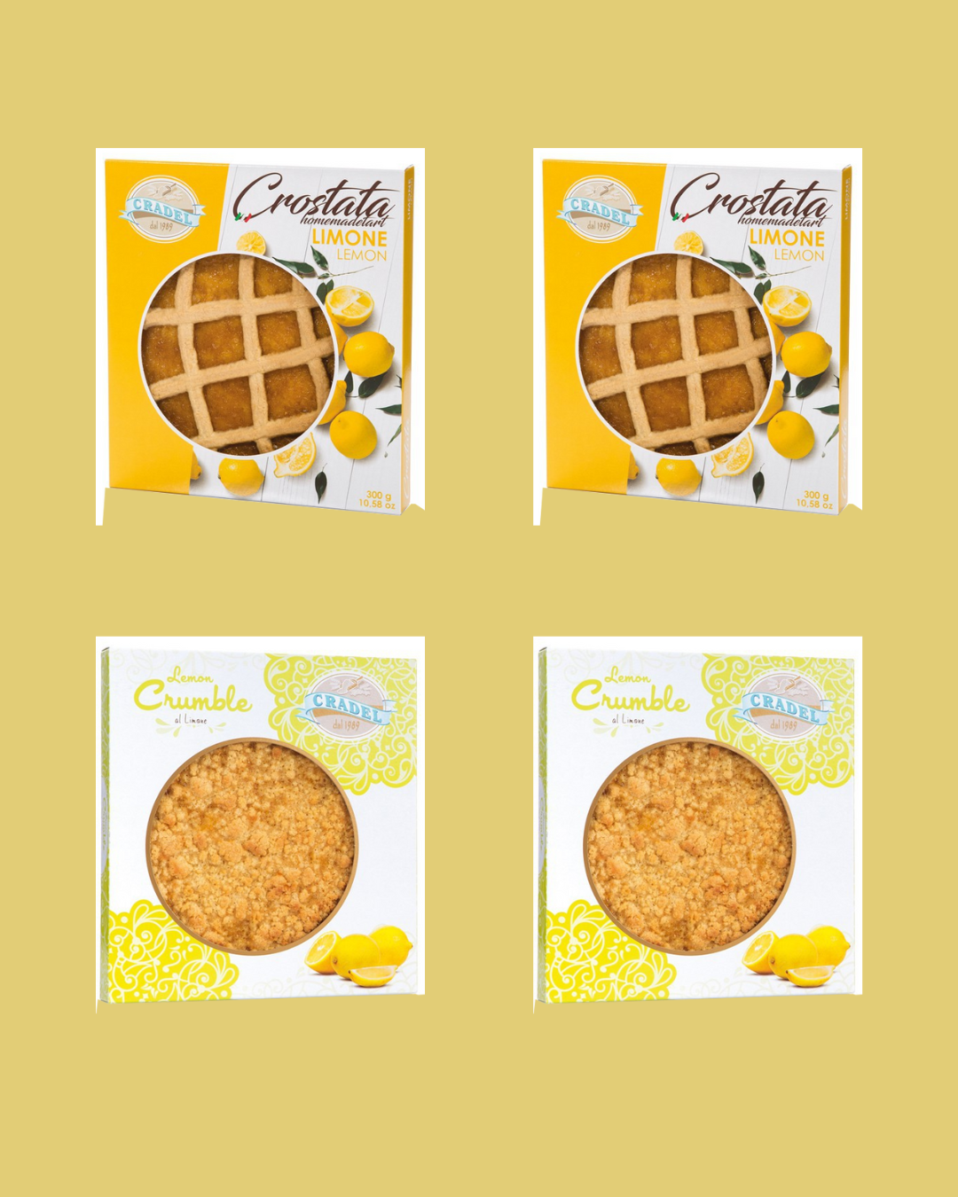 4x Cradel Kosher Tarts - Lemon Lovers Pack