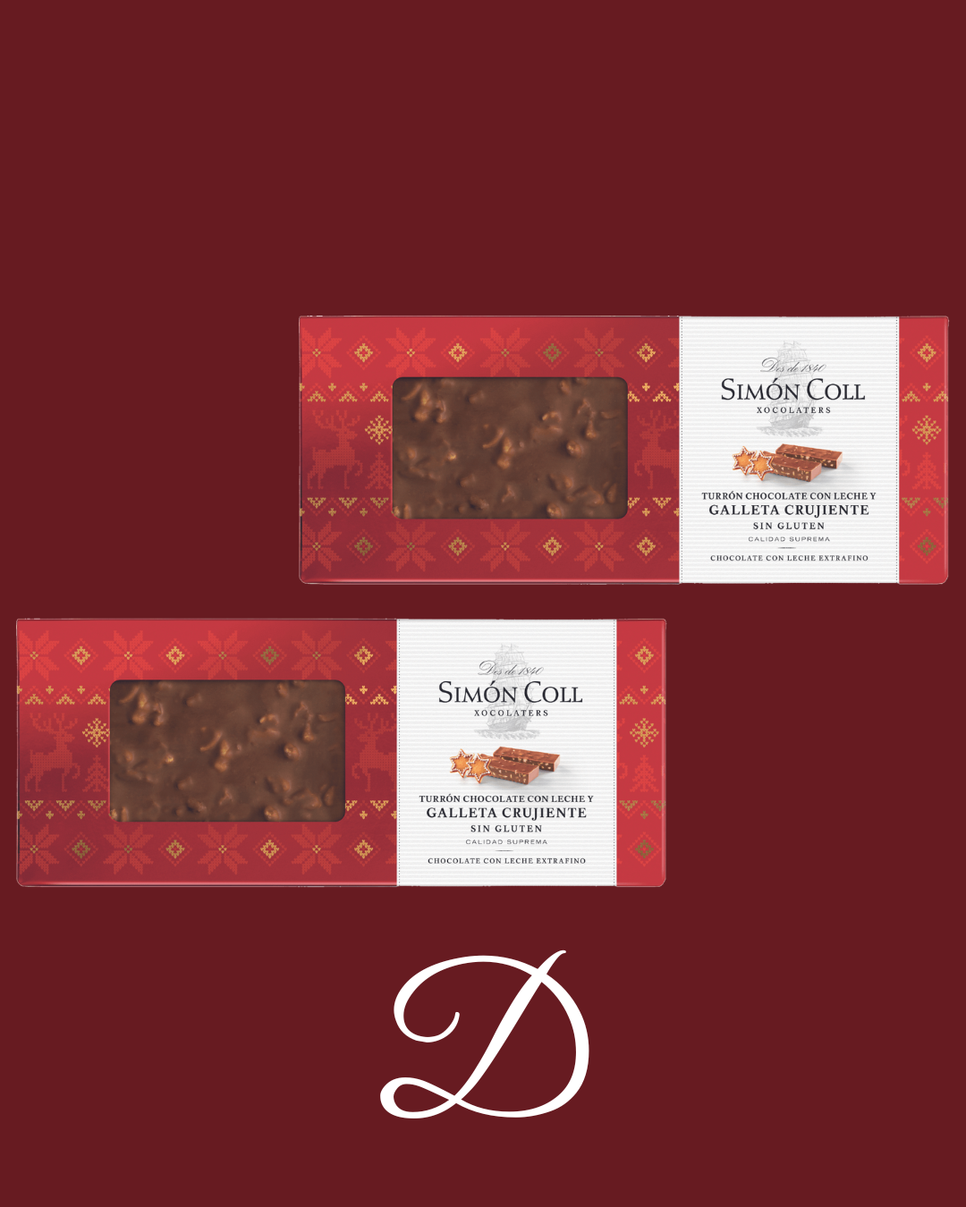 2x1 Nougat Milk Chocolate & Crunchy Cookie – 250g