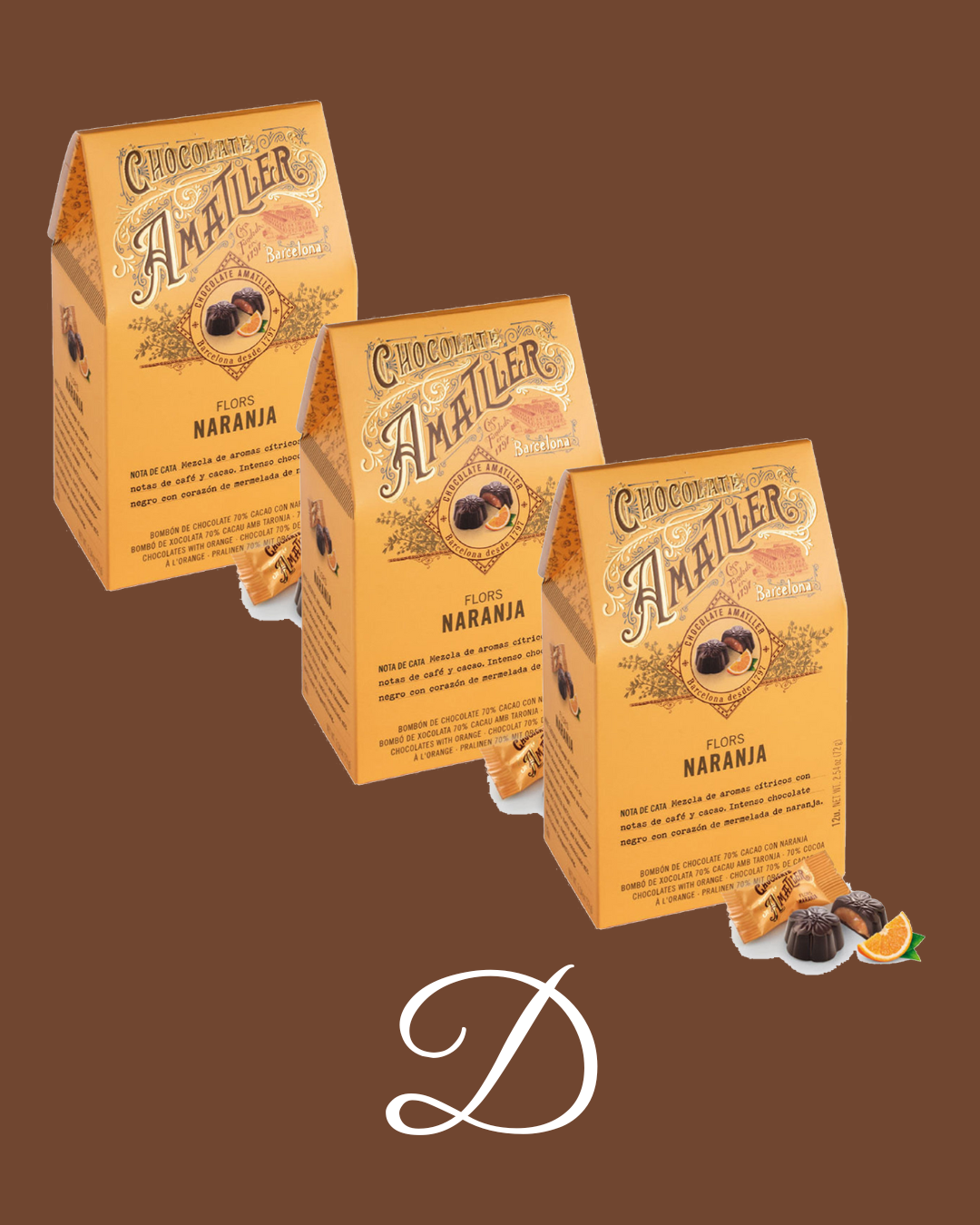 3x2 Amatller Pralines – Orange