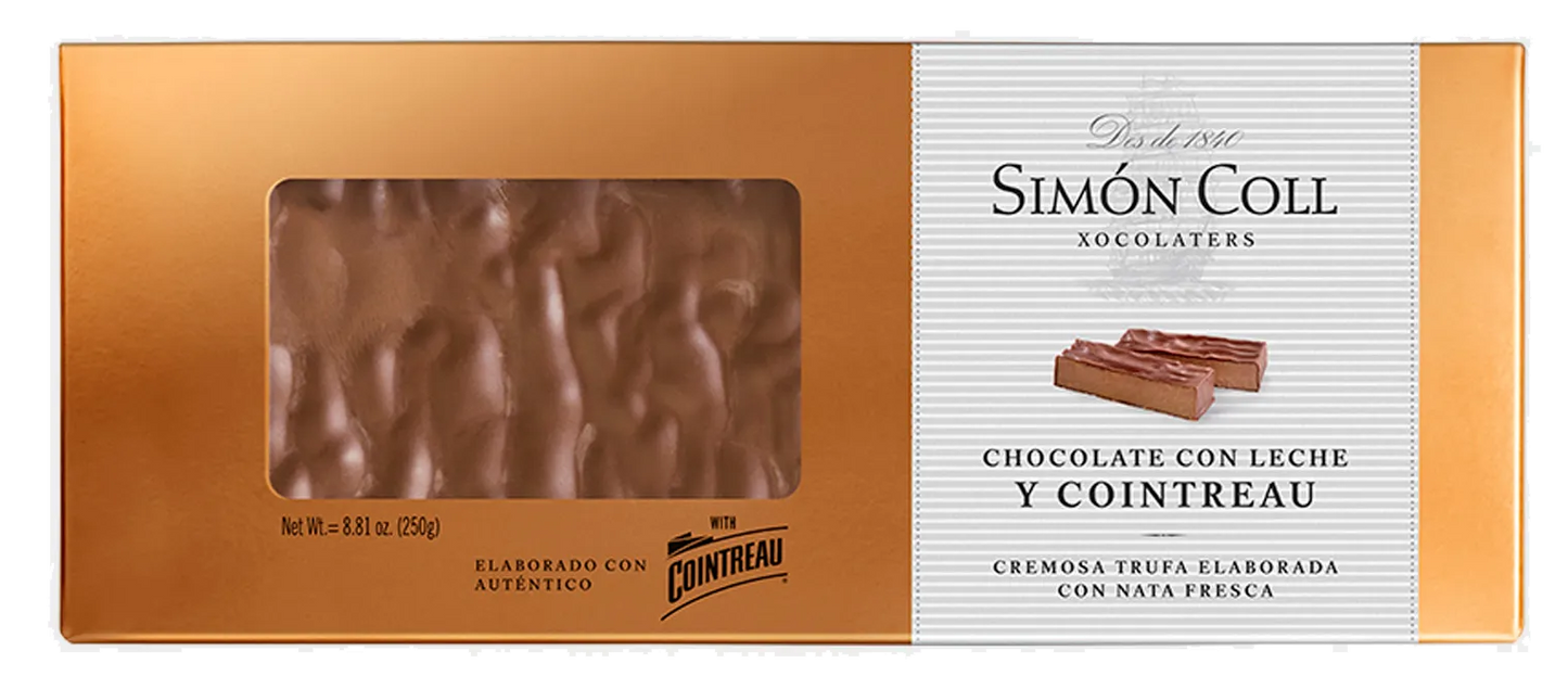 12 Simon Coll Milk Chocolate Cointreau Truffle Nougat 250g