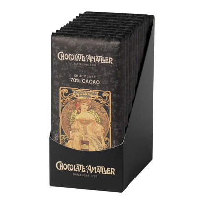 8x Cases of 10 Amatller Kosher tablets Chocolate 70% Cacao 85g