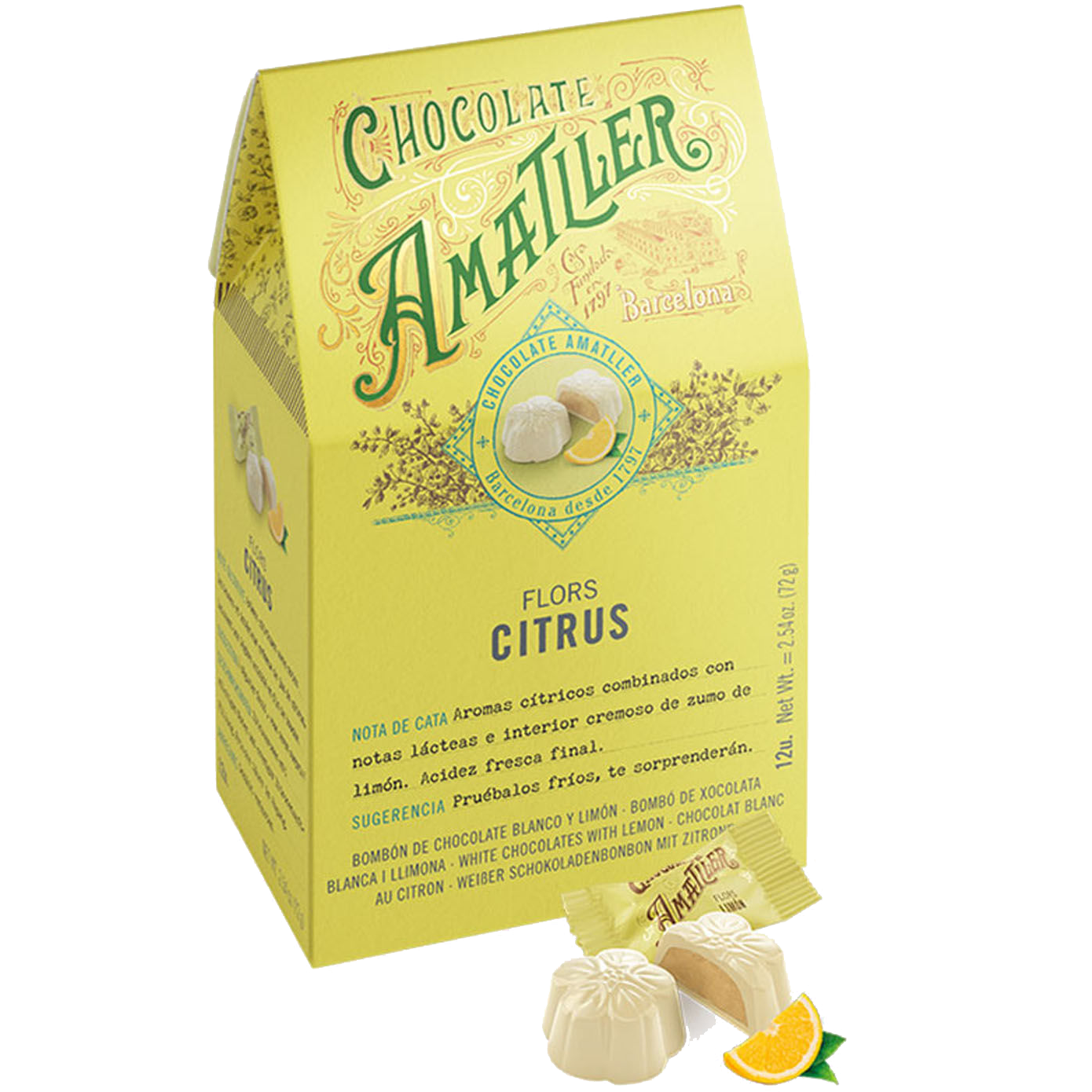 Box with 9 Amatller Pralines Assorted