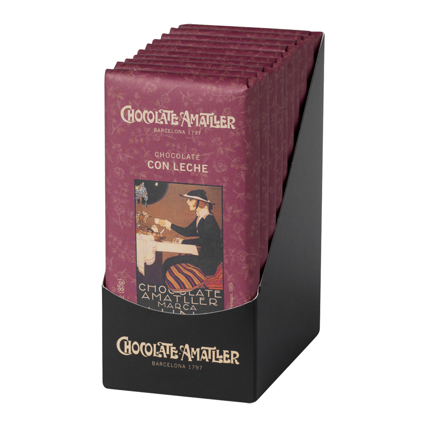 Case of 80 Amatller Kosher tablets Milk Chocolate 85g