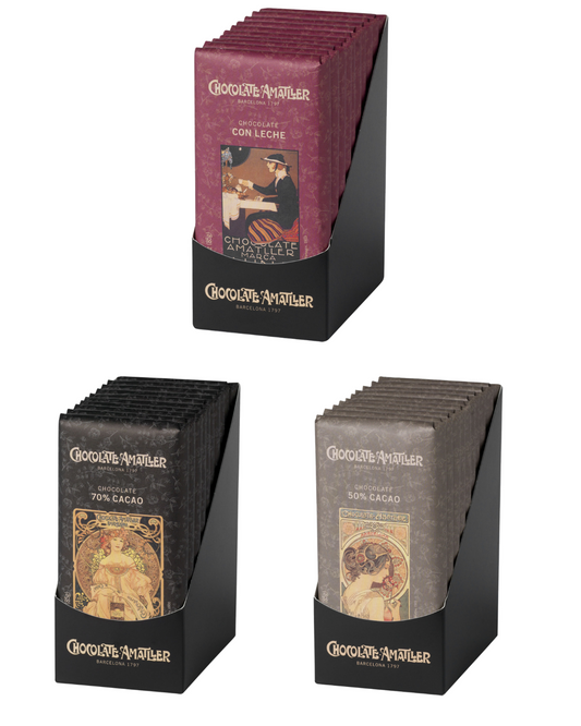 Amatller Chocolate Bar Collection – 3 Bars (85g Each)