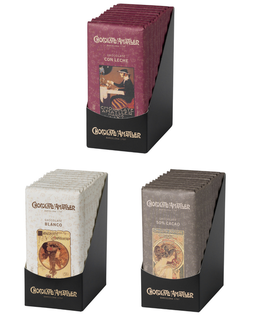Amatller Chocolate Variety Pack – 3 Bars (85g Each)