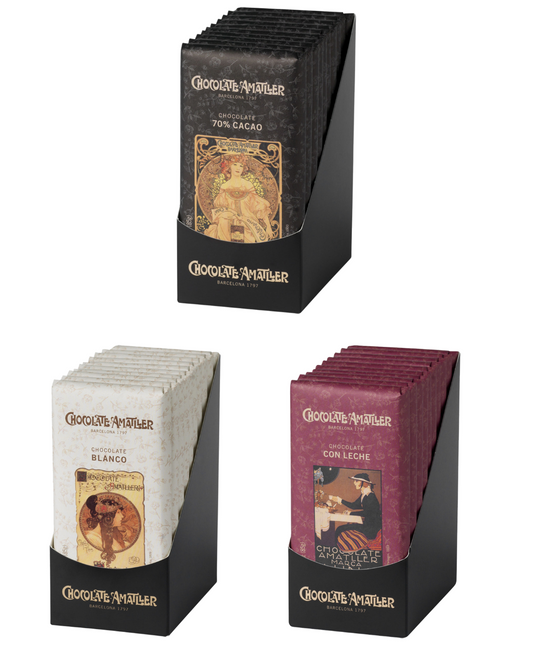 Amatller Premium Chocolate Selection – 3 Bars (85g Each)