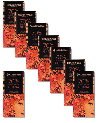 Case of 80 Amatller Kosher tablets 70% Cacao Ghana 70g