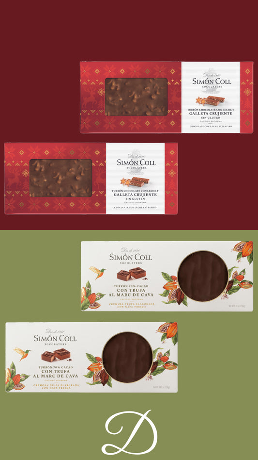 Assorted 4 Nougat Pack – Crunchy Cookie & Marc de Cava Truffle