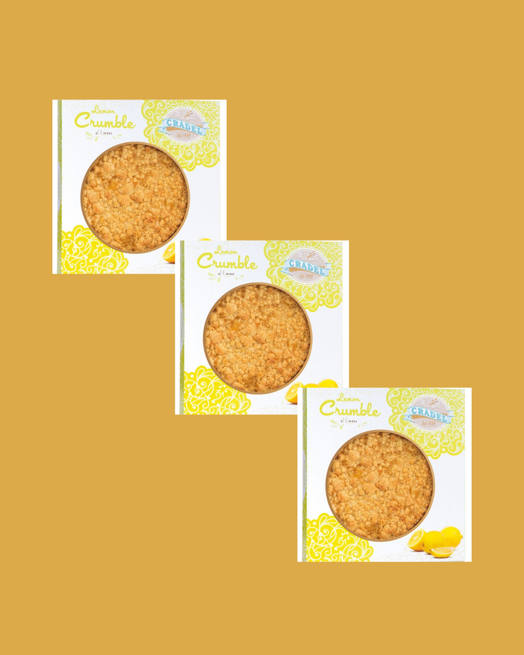 Cradel Lemon Crumble Tart 350 g (x3) - Kosher