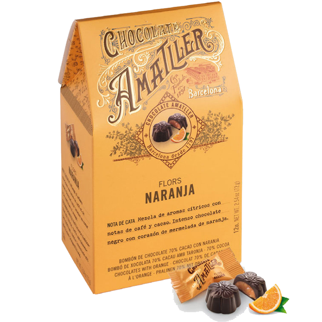 Box with 9 Amatller Pralines Assorted