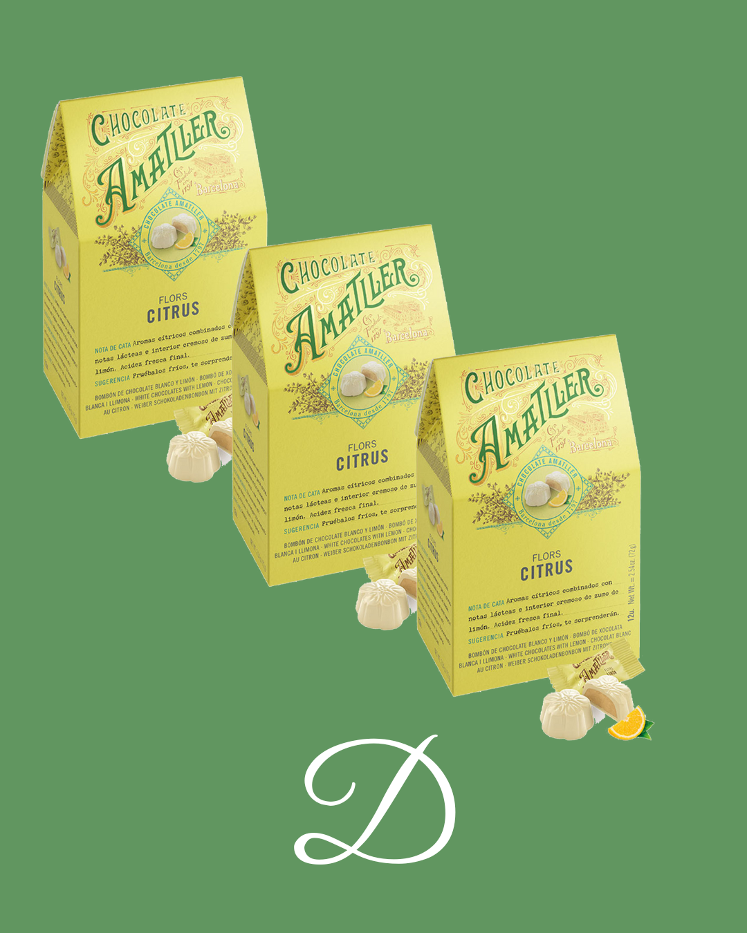 3x2 Amatller Pralines – Citrus