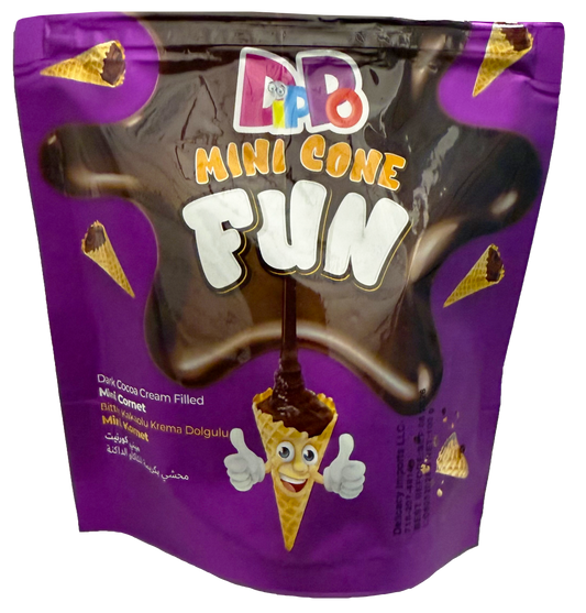 90 bags Dippo mini cone Dark Chocolate flavored 100g