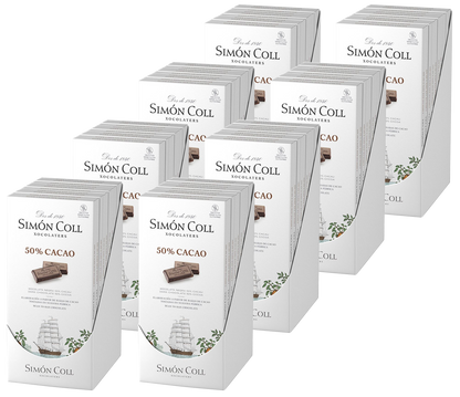 Case of 80 Simon Coll Kosher Dark Chocolate Bar 50% cocoa 85g