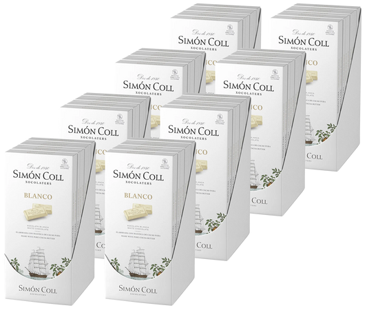 Case of 80 Simon Coll White Chocolate Bar 85g