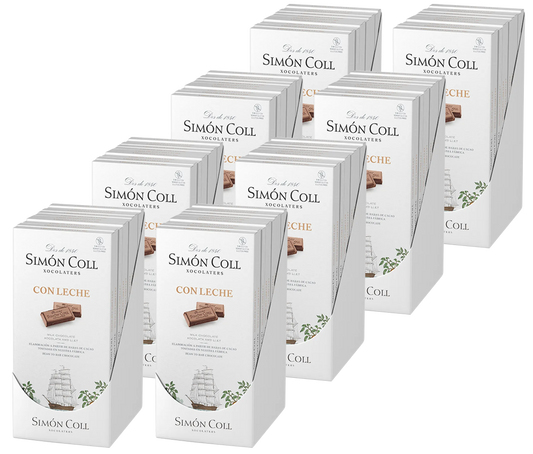 Case of 80 Simon Coll Kosher Milk Chocolate Bar 85g